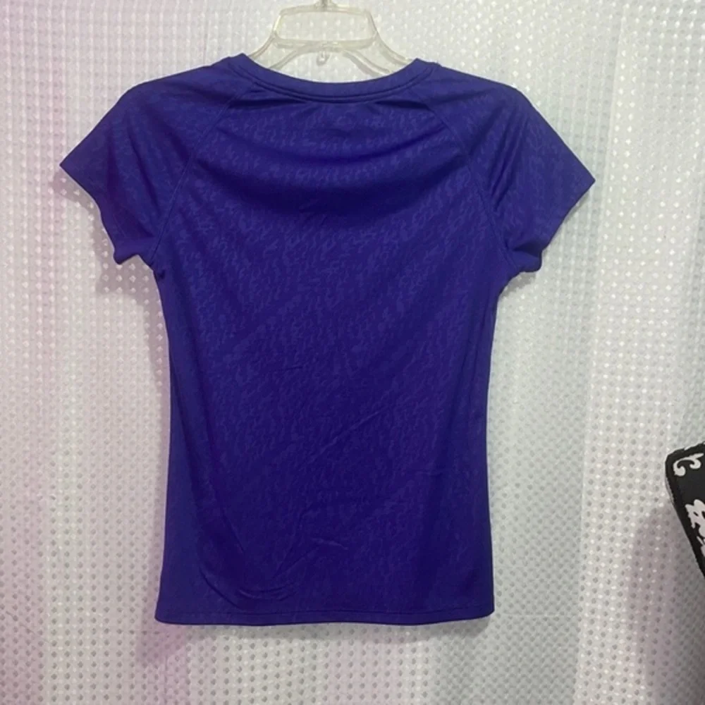 Girl's C9 by Champion Dark Purple Short Sleeve Knit T-Shirt Medium XS (4-5).